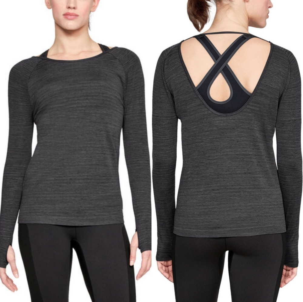 Under Armour Keyhole Open Back Long Sleeve Shirt